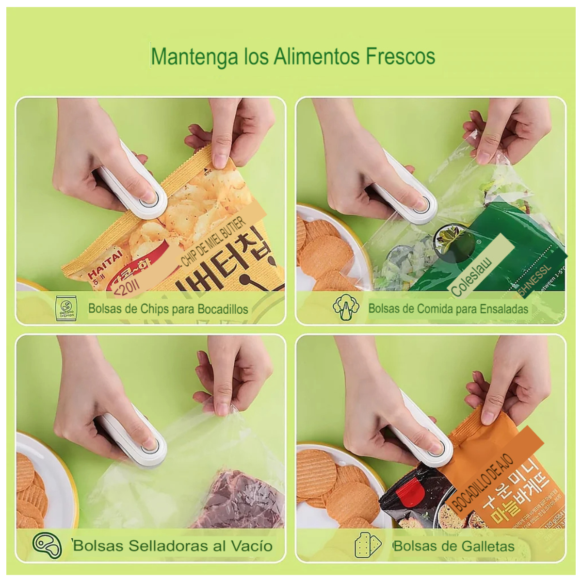 Sellador De Bolsas Recargable
