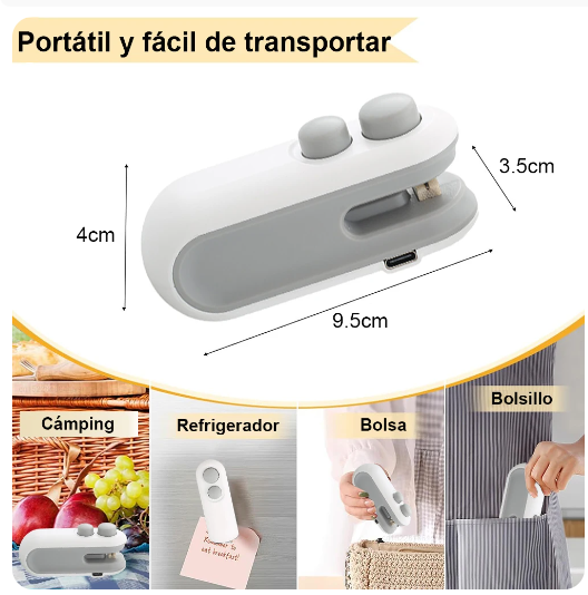 Sellador De Bolsas Recargable